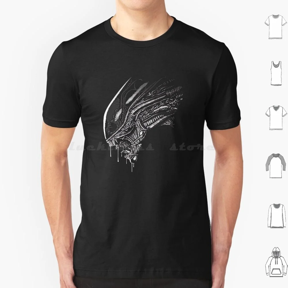 Face T Shirt Big Size 100% Cotton Facehugger Galaxy Ripley Science Fiction Skulls Space Xenomorph