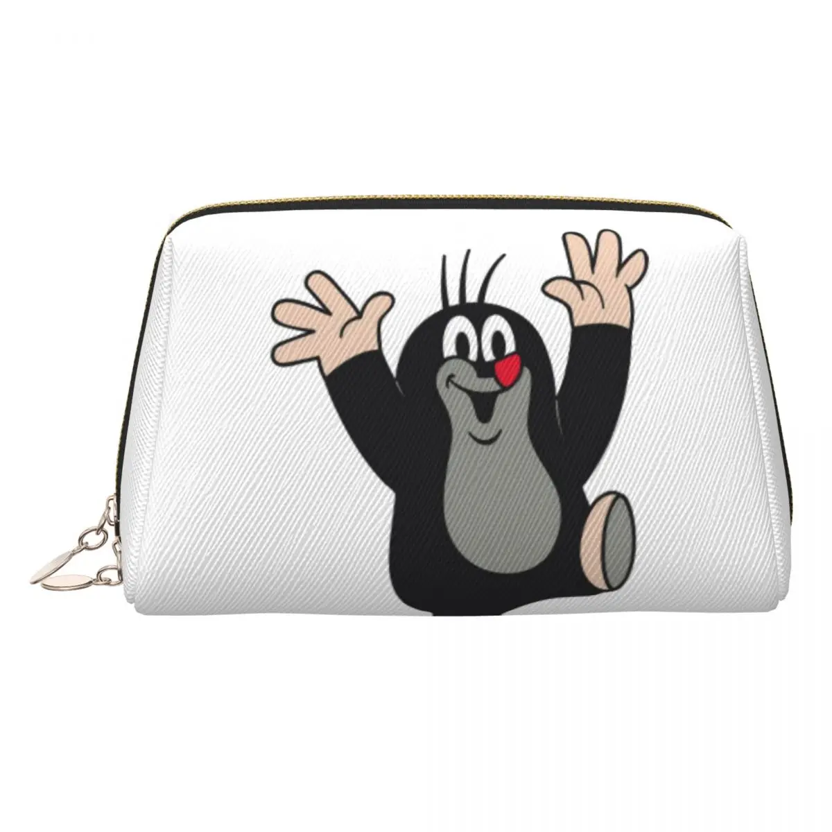 Mole Happy Krtek Women Cosmetic Bag Travel Makeup Organizer Pouch Toiletry Storage Dopp Kit Box