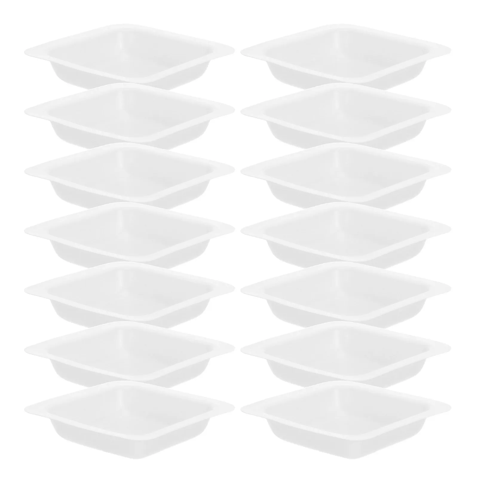 50Pcs Plastic Weighing Boats Lab Powder Dishes Square and Boat Shape for Precise Chemical Sample Measurement Tray