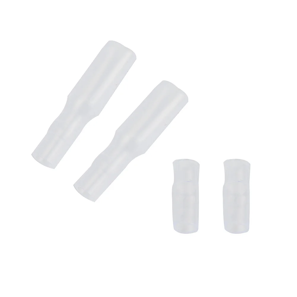 

200x Connector 3.9mm Male & 4.0mm Female 50 Set Terminal Transparent Bullet W/ Sleeve Connectors Crimp Electrical