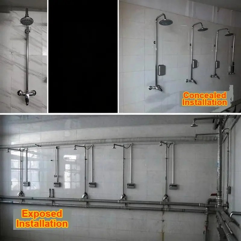 Bathroom Showerhead, Showerhead, Hot and Cold Water Simple Set, School Bathhouse, Exposed and Hidden Installation