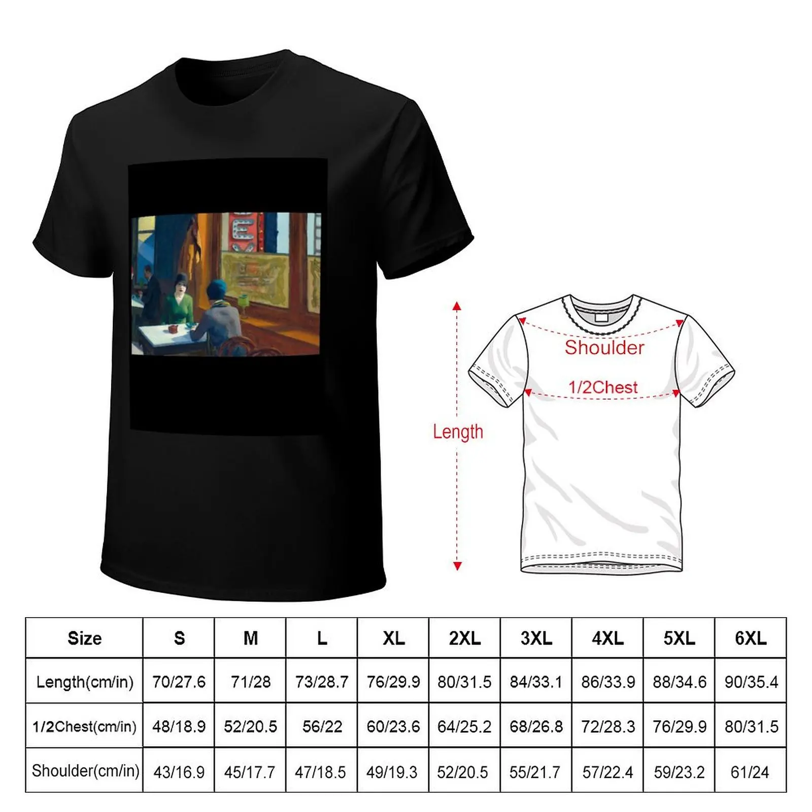 Chop Suey - Edward Hopper T-Shirt Soft Cotton Print T-Shirt