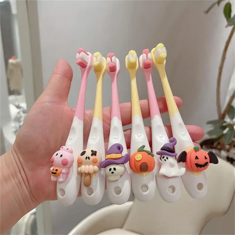 Halloween Toothbrush Odorless Does Not Hurt Teeth Mouthguard Soft Extremely Fine Anti-slip Handle Durable Childrens Toothbrush