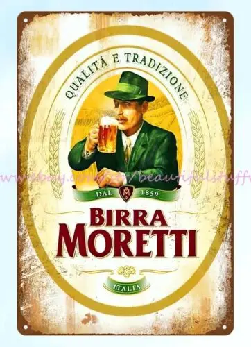 Birra moretti beer metal tin sign Cottage Farm wall hangings