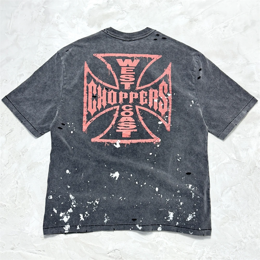 تي شيرت Saint West Coast Choppers بأكمام قصيرة تي شيرت للرجال والنساء بأفضل جودة تي شيرت #3