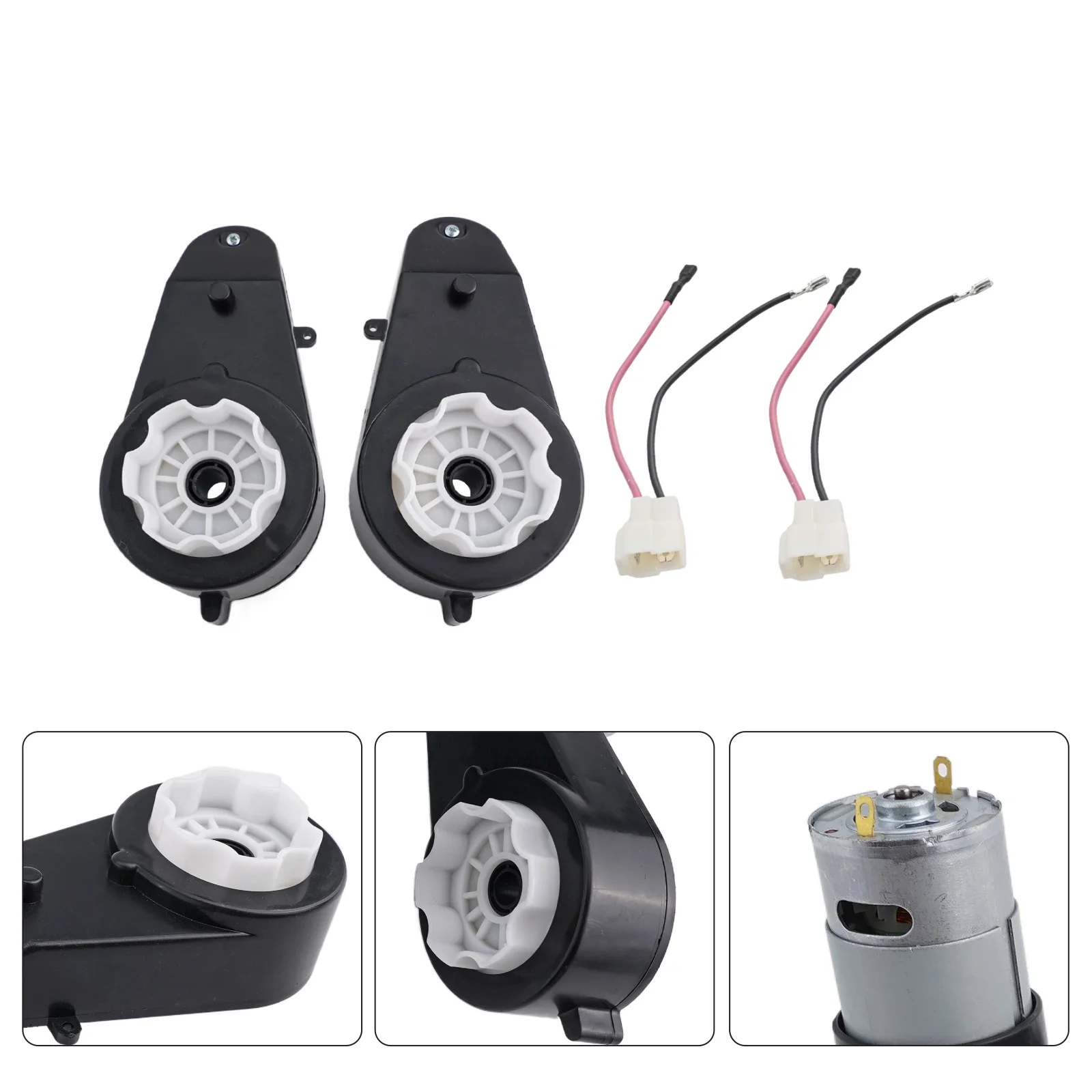 24V Kids Ride On Car Gearbox 24V 40000RPM Motor 2Pcs Electric Motor Gearbox Motorcycles High Speed RS555 Drive Engine