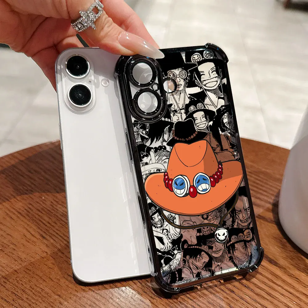 Coole Portgas D Aces Plating Handyhülle für Google Pixel 10a 10 9 8 7 9a 8a 7a Pro XL 5G Anti-Fall-Airbag