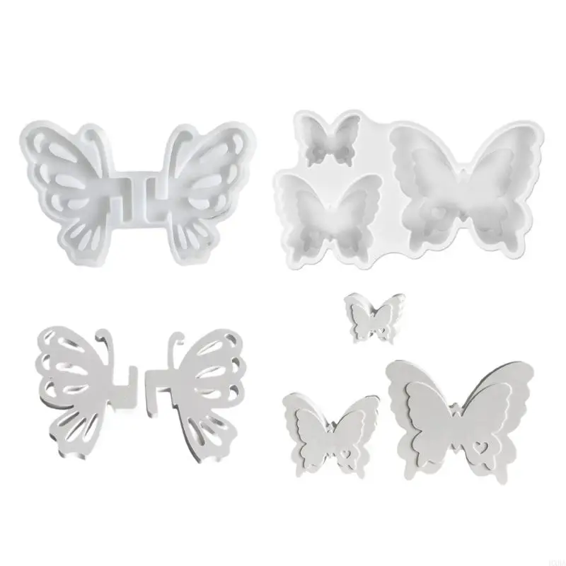 

HXBA Handmade Silicone Mold Butterfly Crafting Figurines Moulds Easy Demolding