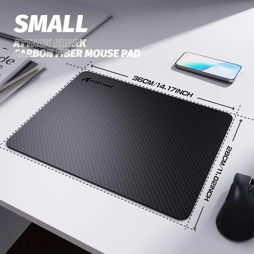 لوحة ماوس ألعاب من ألياف الكربون CM04، حصيرة G240 Esports، قاعدة مطاطية غير قابلة للانزلاق، متينة، مقاومة للماء، 360 × 280 مم للألعاب/المكتب/المنزل