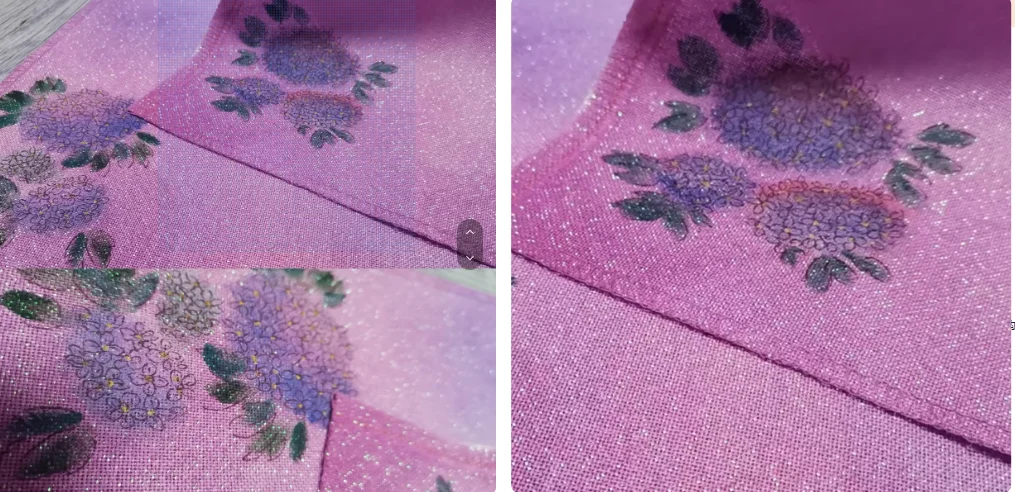 Hand drawn Experience Sparkling Cotton 28/32CT Hydrangea Size  50-70CM Cross Stitch Aida Cross Stitch Fabric