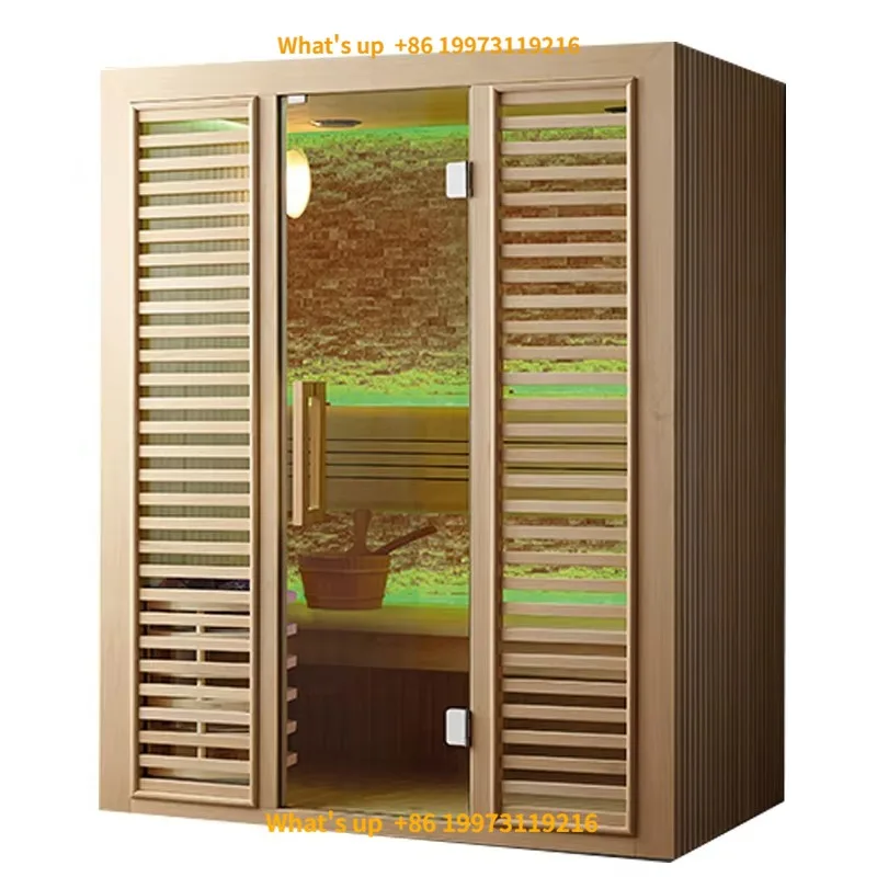 2026 Hot Modern Dry 2 Person 4 People Sauna Canadian Cedar Computer Infrar ed Sauna Room Lu xury