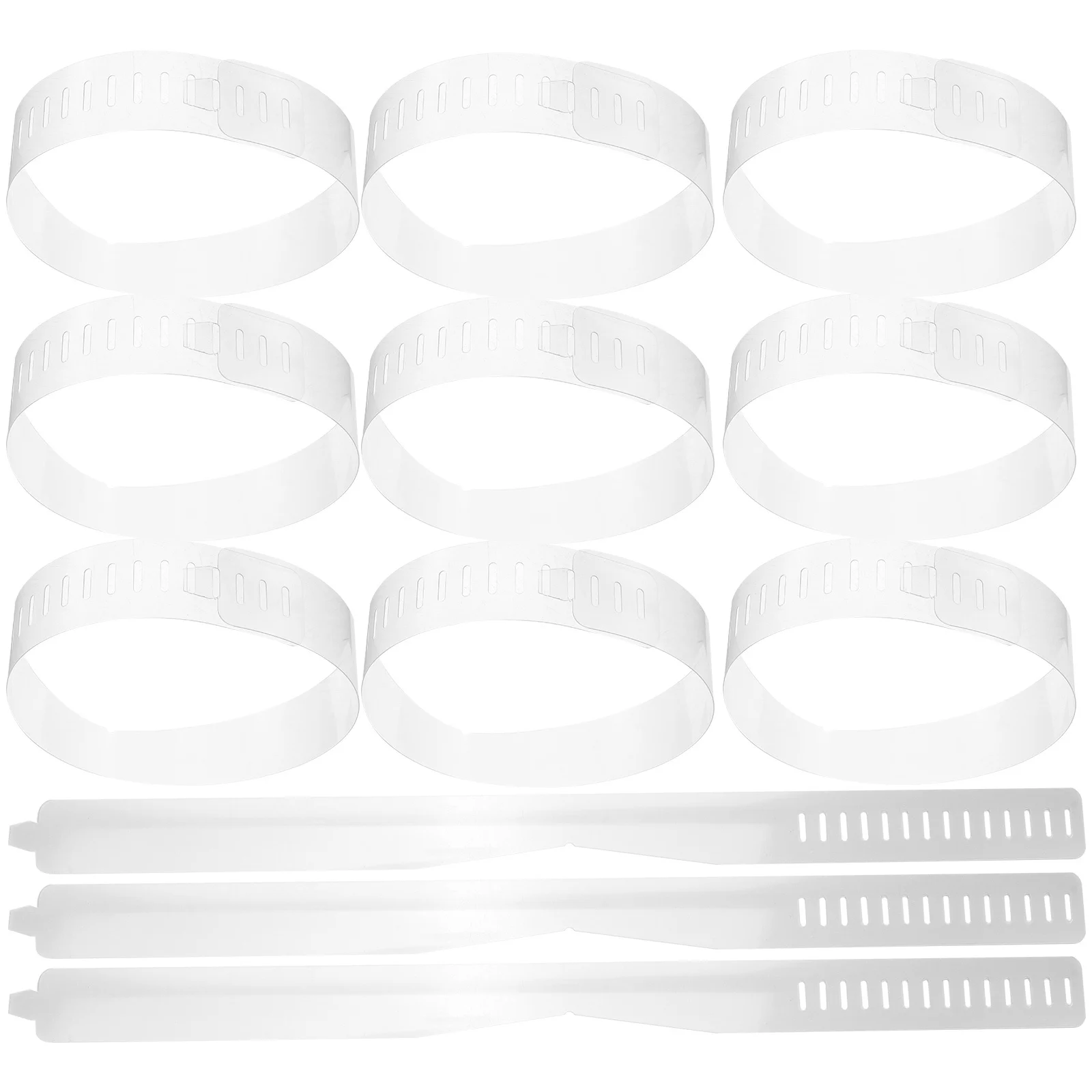 100 قطعة من البولي فينيل كلوريد البقاء من البلاستيك الشفاف طوق القميص دعم إدراجات قابلة للتعديل للرجال قمصان طوق الإمدادات