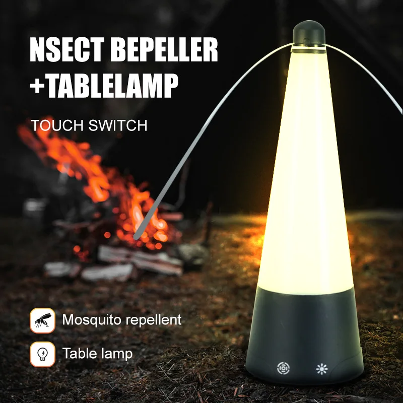 Outdoor LED Tafellampen Fan Leaf Mosquito Repeller Fly Trap Zapper Insect Killer Repellent Restaurant Picknick Mute Anti Mug