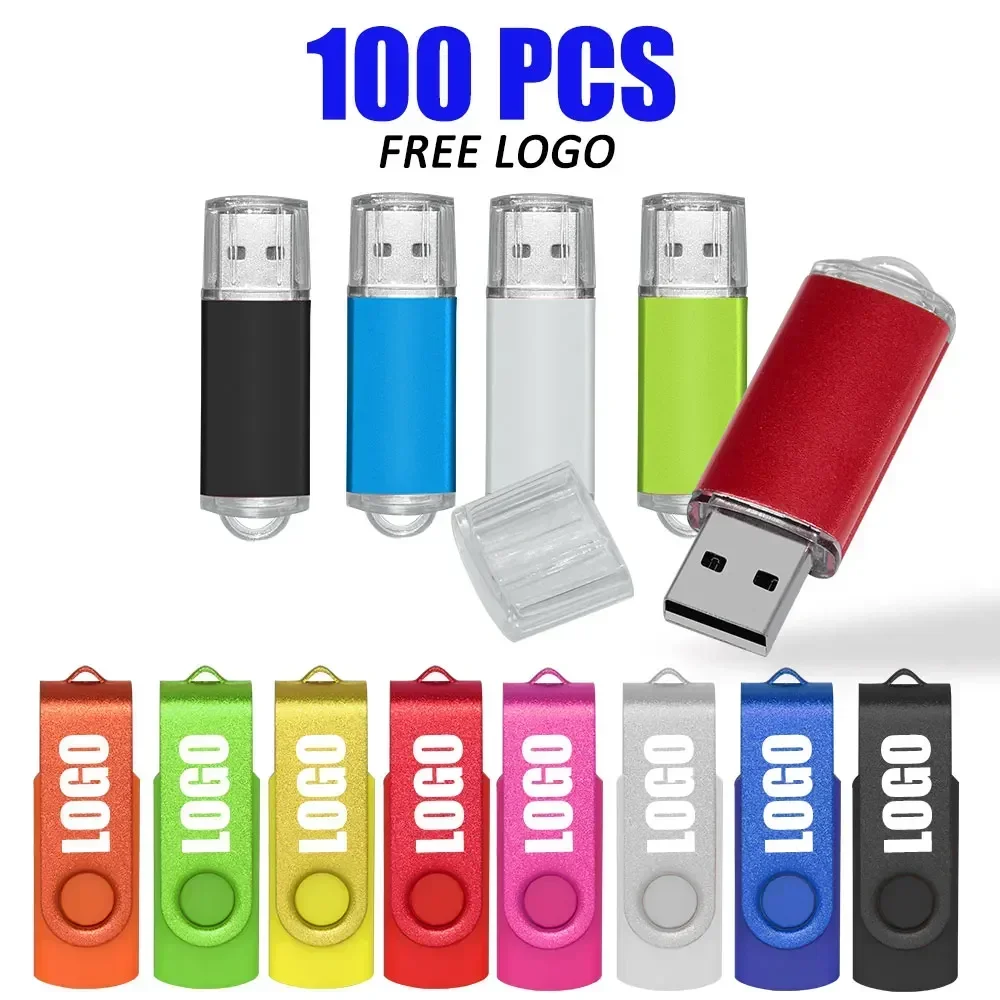 

100Pcs/lot USB Flash Drives 4GB 8GB Pen Drive 1GB 2GB Usb Sticks Pendrives 16GB Memory Flash Drive 32GB 64GB U Disk Free logo