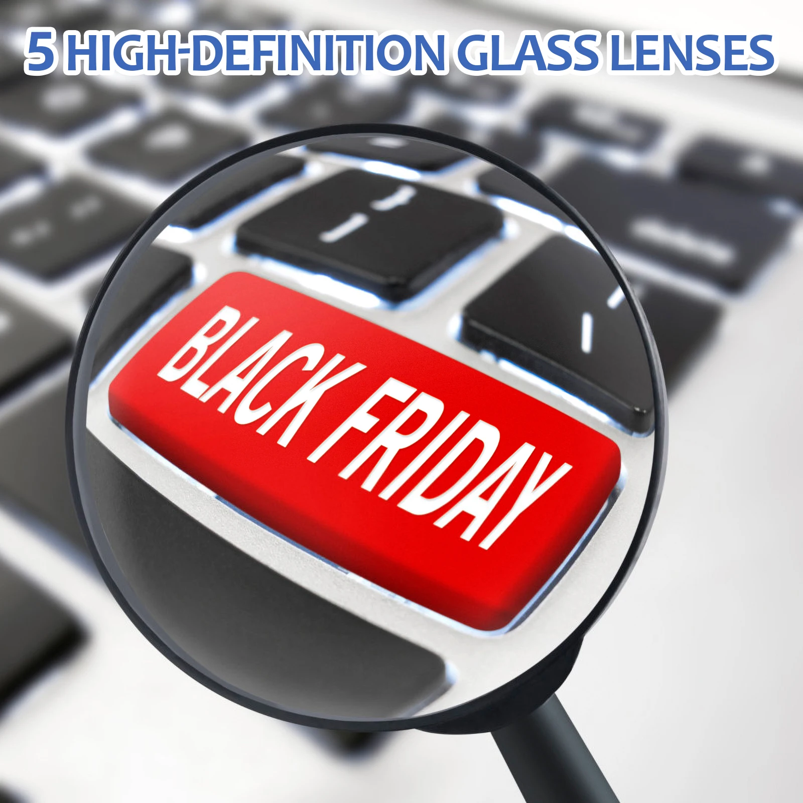 

10 Pcs Convex Lens Magnifying Glass High Definition PMMA Kids H held Reading Magnifier Educational Tool Optics Kit