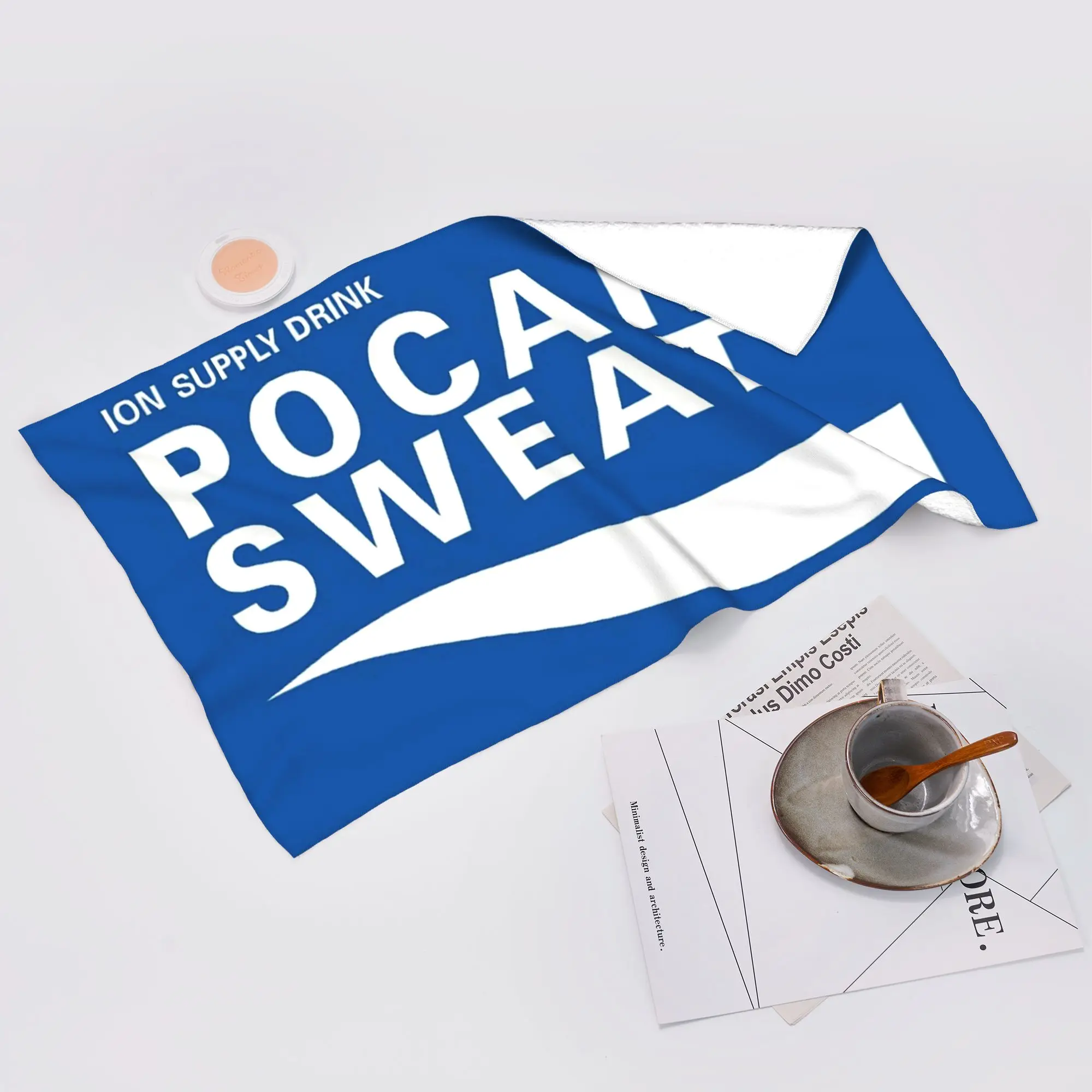 Custom Just some Pocari Sweat merch Soft Face Towel Quick Dry Pool Bath Cotton Towels Absorbent