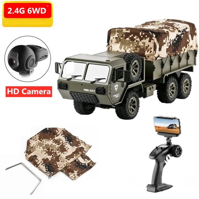 RC Cars 6WD Truck 2.4G Radio Big Size Buggy wspinaczka pojazd pełna metalowa obudowa szkielet Off-Road Monster Wagon z diodami Led