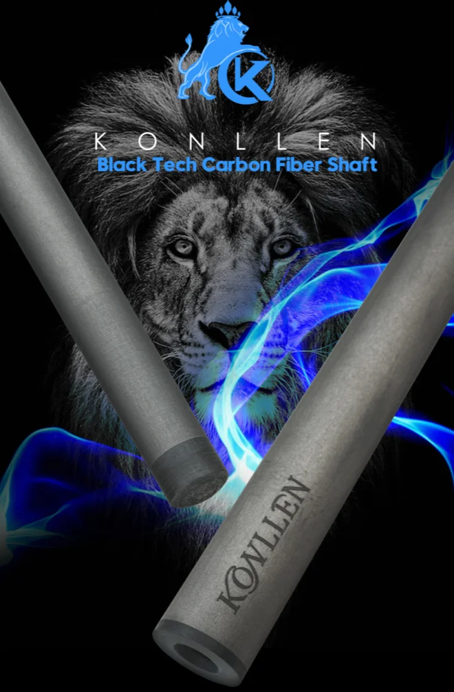 KONLLEN-Carbon Shaft Uniloc Pin,Single Shaft, 3/8*8 Radial Pin,MEZZ Wavy Joint Suit for PREDATOR/KONLLEN Pool Cue