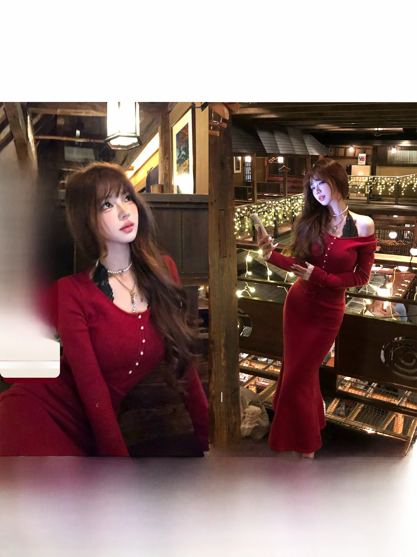 

Soft Cozy Anne Girl's Knitted Set High Waist Long Dr Slimming Top Winter Faion Women's Knitted Sweater Knot De...