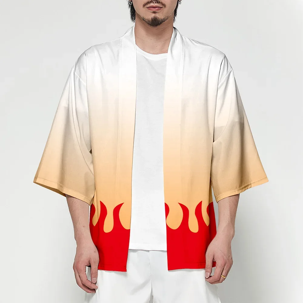 Demon Slayer Kimetsu No Yaiba Tanjiro Kamado Tomioka Giyuu Cosplay Costume Man Kimono Cardigan Woman Yukata Haori Shirt