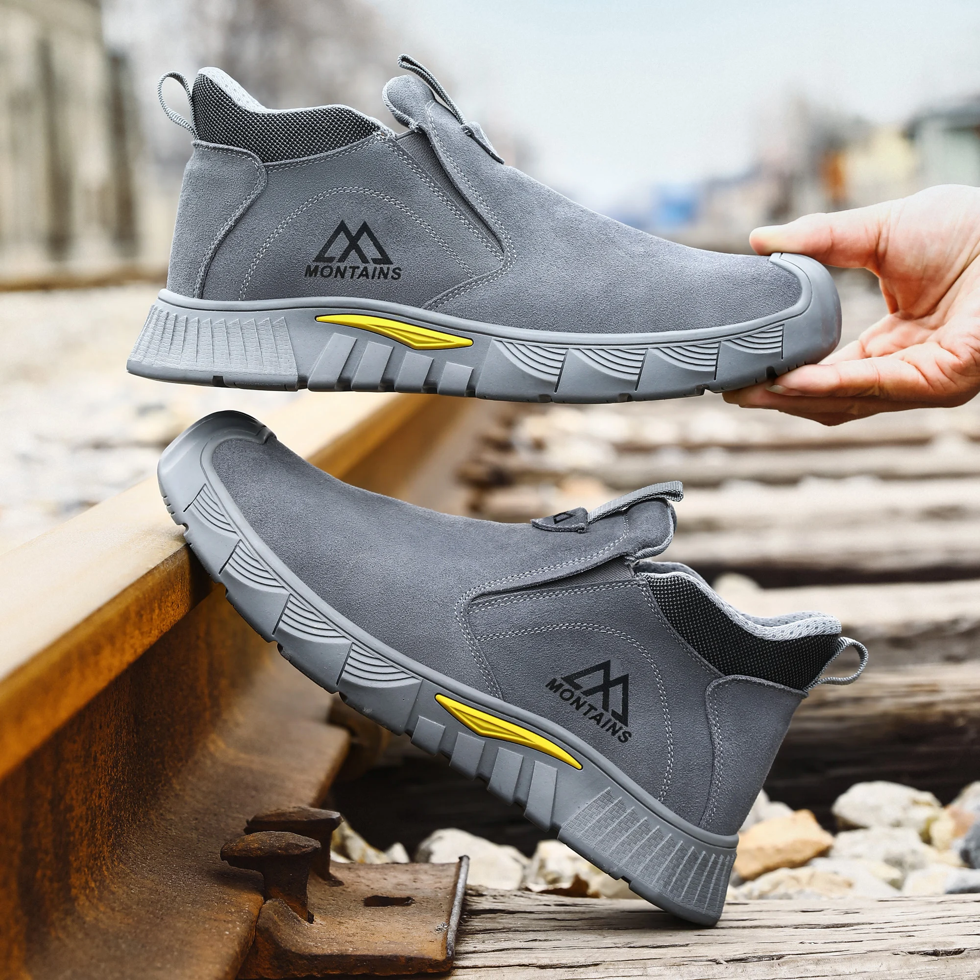 Durable Men's Safety Shoes Fas - Leather Work Factory ulasan dan harga