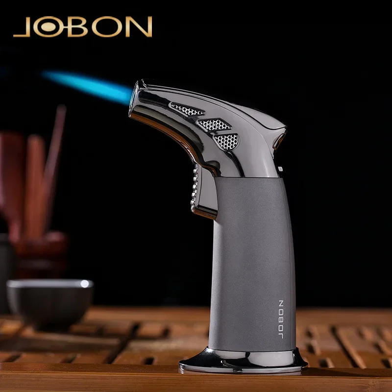 JOBON Metal creativo fuego Gas antorcha encendedor Jet llama conmutación llama abierta interruptor de bloqueo de seguridad BBQ encendedores de cigarros fumar