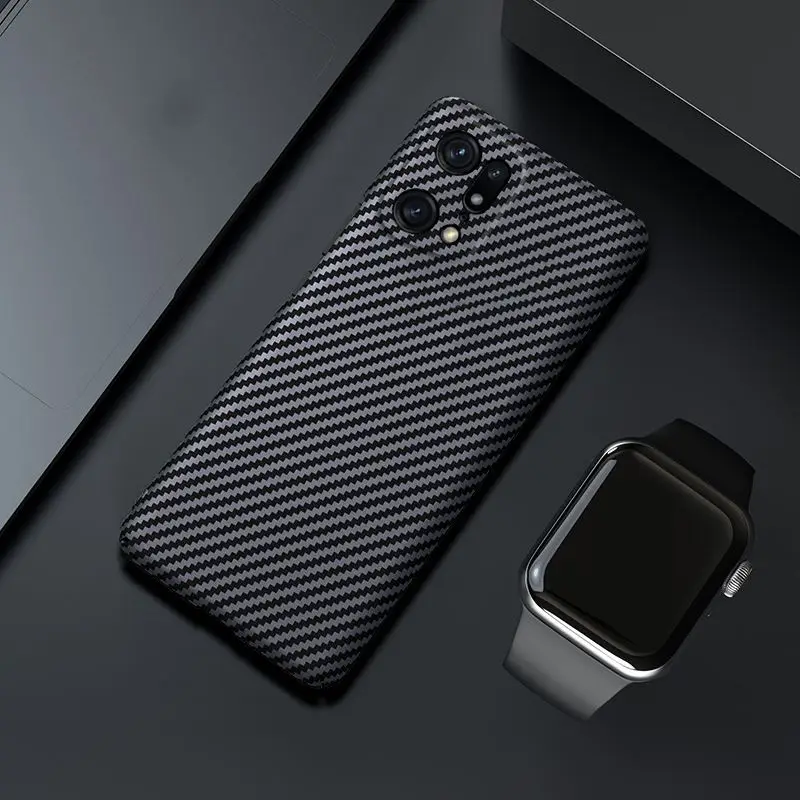 

Find X5 Carbon Fiber Texture Matte Phone Case For OPPO Find X5 Pro FindX5 Ultra Light Slim Shockproof Hard Plastic Back Cover