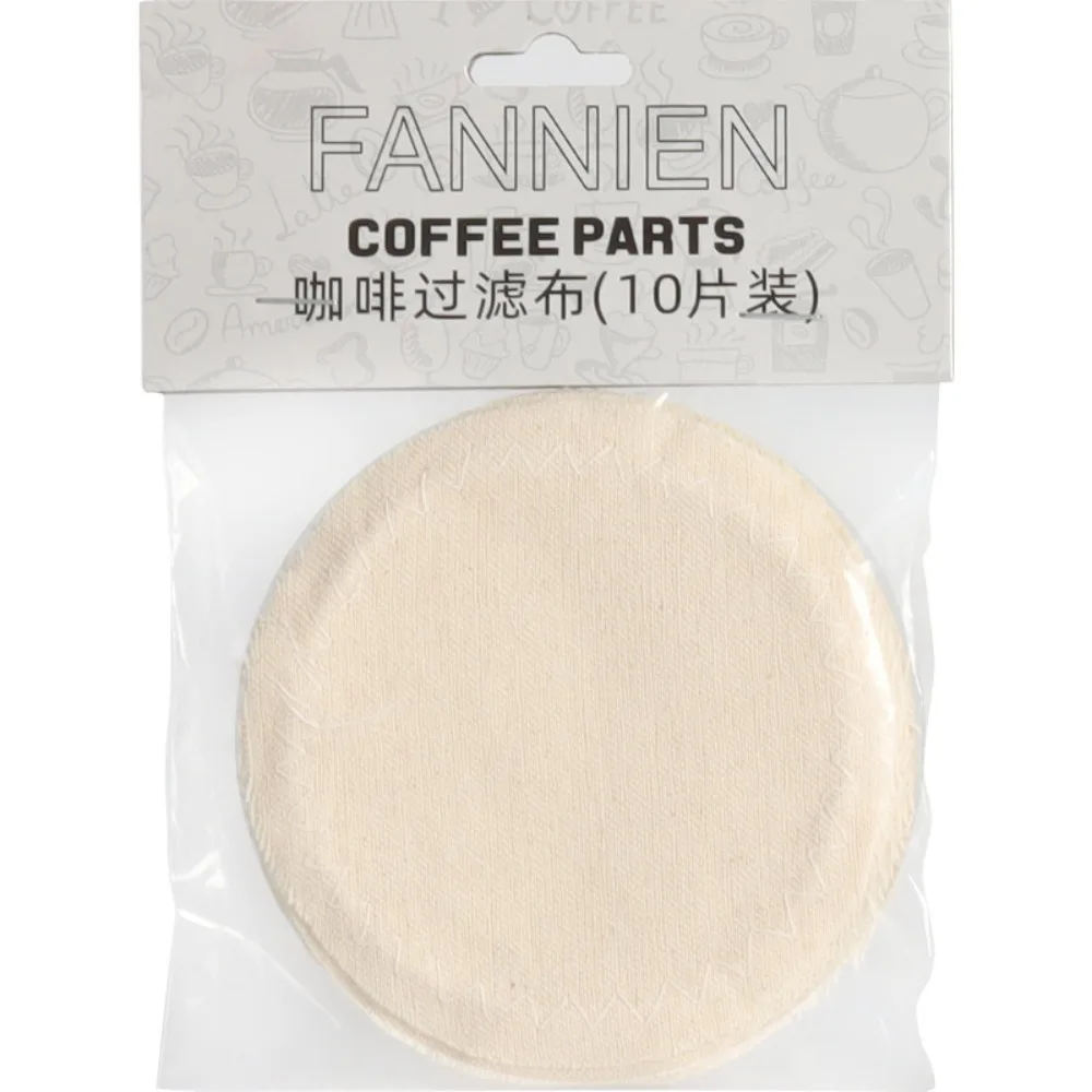 10 pcs Hario Syphon Cotton Cloth Replacement Filter Beige Filtered Coffee Balance Syphon Coffee Maker Vacuum Pot Filters Kitchen