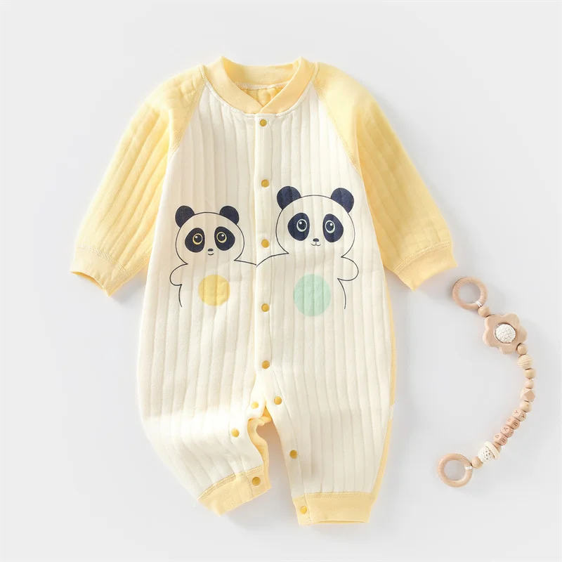 2024 Baby Clothes Girls Boys Bodysuits Spring and Autumn New kids Fashion Cute Jumpsuit Children Indoor and Outdoor Crawling