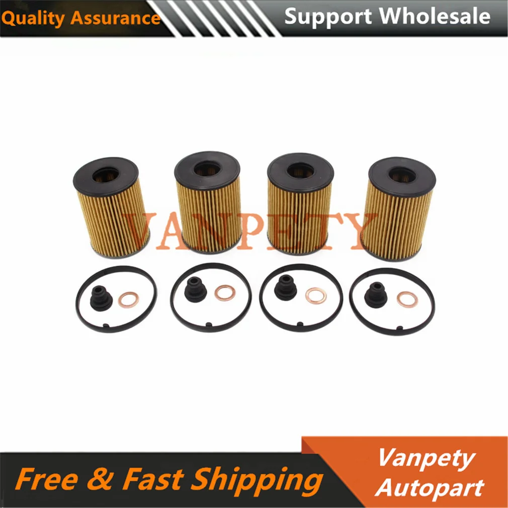 4PCS Engine Oil Filters for 2020-2024 Hyundai Kia 2.5L 26350-2S000 263502S000 26350 2S000