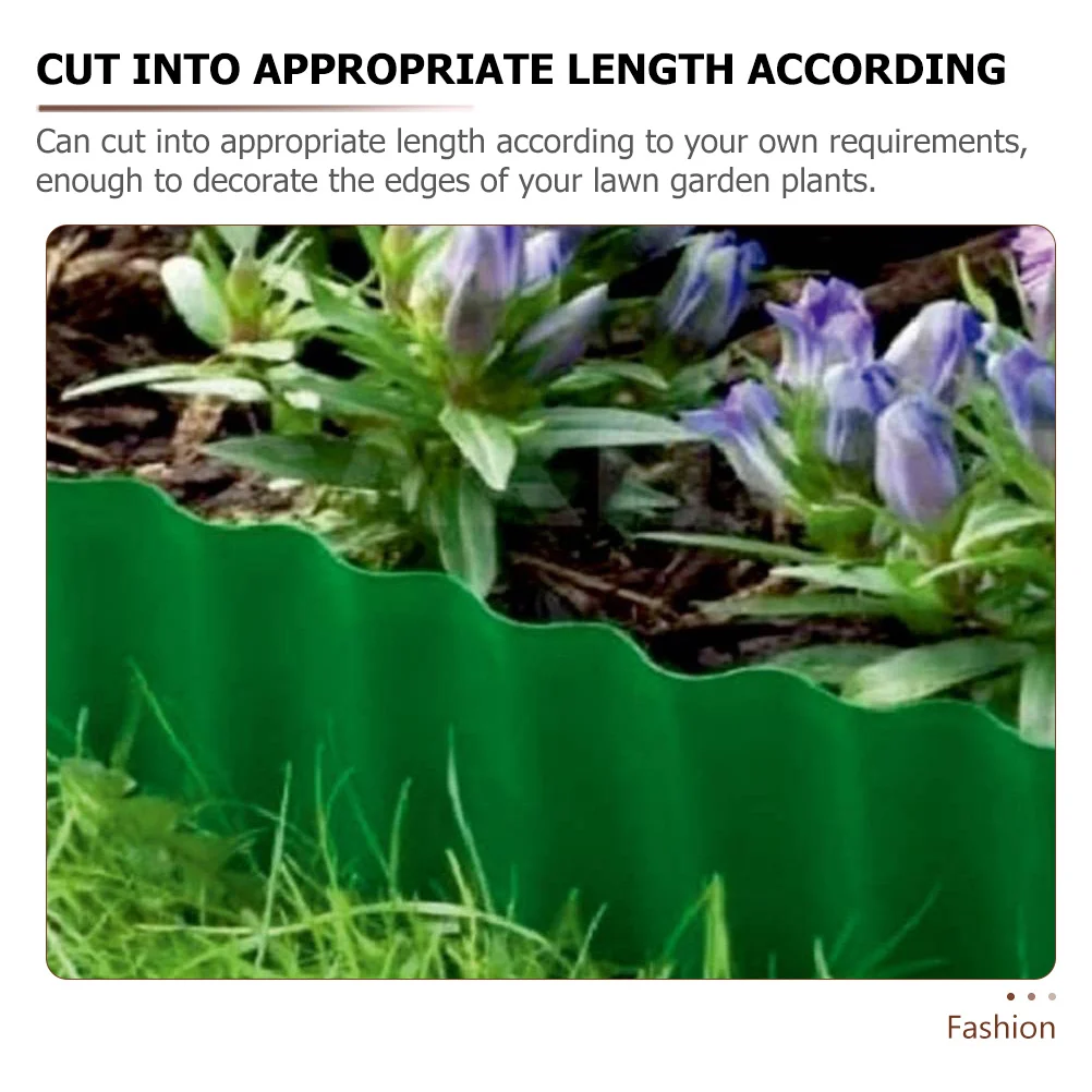 

1 -Style Plastic Garden Edging Fence For Lawn Flower Beds Pathways Plastic Landscaping Edging Kit Yard Decor Garden
