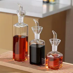 High Borosilicate Glass Oil Pot Household Leak-proof Oil & Vinegar Pots Kitchen Soy Sauce Pot Oil Tank Seasoning Bottle Tool