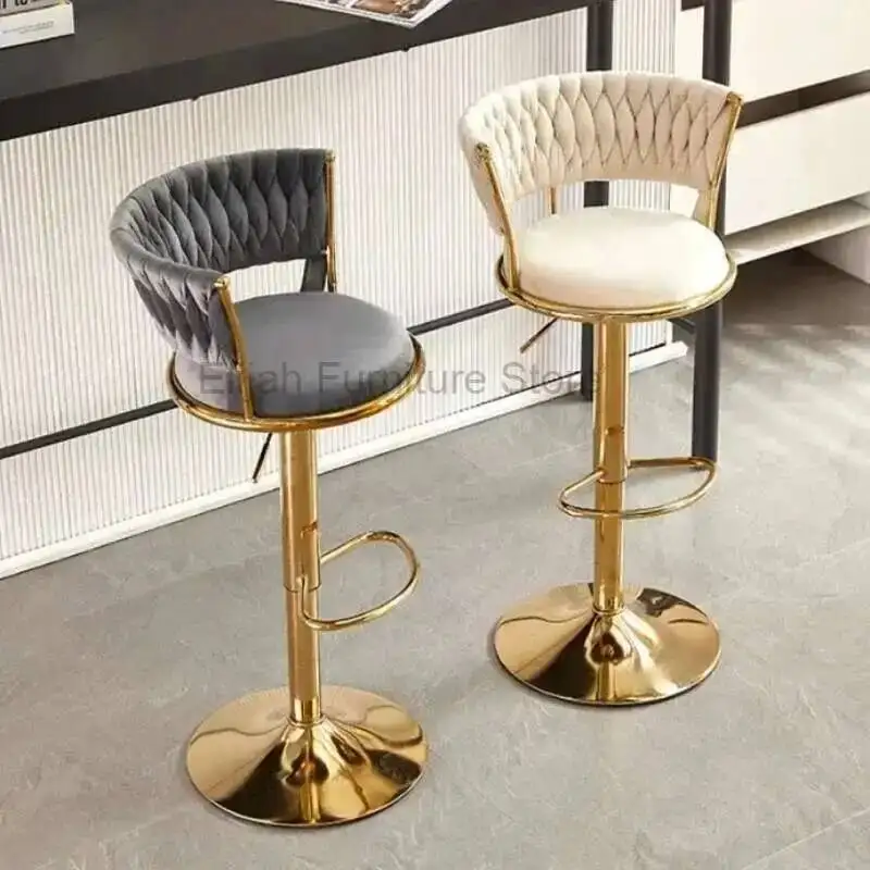 

Home And Lifting Rotating Bar Chair European Height Adjustable Ergonomic Chair Luxury Bar Chair High Breakfast Stool Furniture