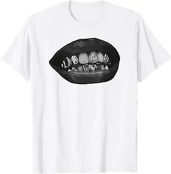 Grillz Teeth Fashion Mouth Lips Grills Still Much In Style T-Shirt