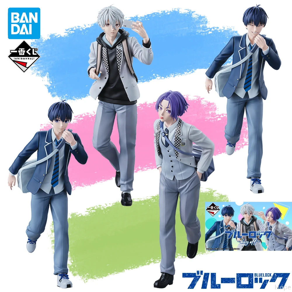 

В наличии оригинальная фигурка BANDAI Ichiban Kuji Blue Lock Day Off Kuji Isagi Yoichi Seishiro Nagi Mikage Reo, аниме-модель игрушки