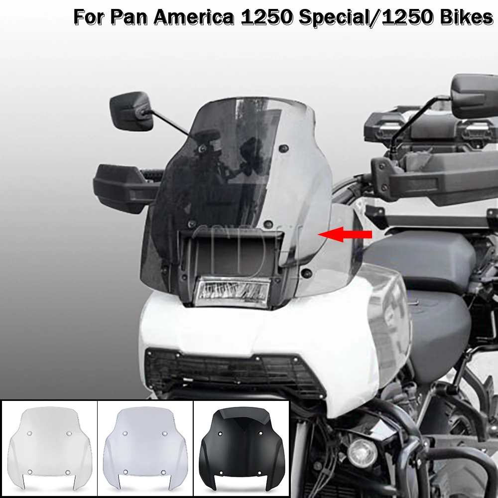 

For Pan America 1250 S PA 1250S Panamerica 1250 2021 2022 Motorcycle Windscreen Windshield Wind Screen Deflector Protector