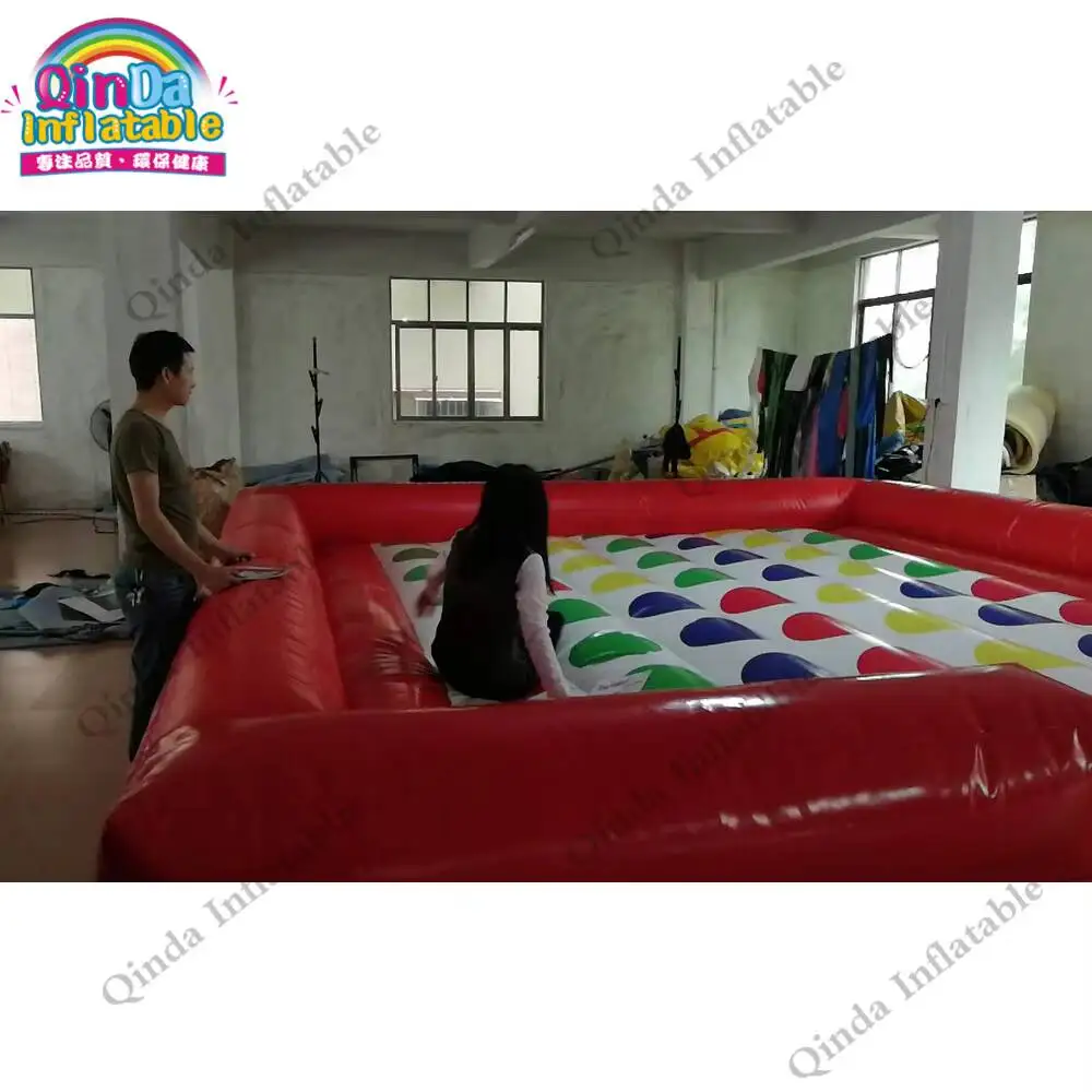 Body Inflatable Twister Mat ,Funny Sport Inflatable Mega Twister Game For Adults