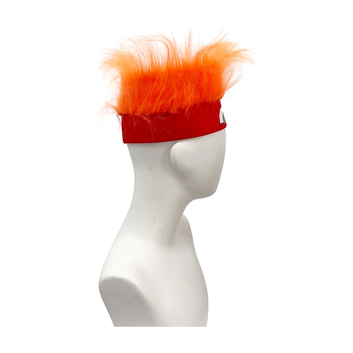 Orange Fluffy Spiky Headband Wig Synthetic Hair Cartoon Eyes Design Halloween Carnival Costume Party Wigs for Kids Adults - view 3