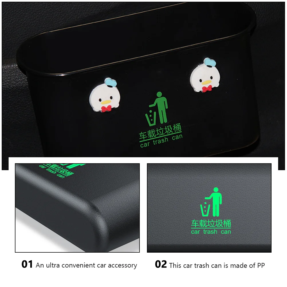 

Car Trash Can Portable Garbage Can No Punching Damage Simple Design Practical Use Home Vehicle Essential Car Garbage Bucket