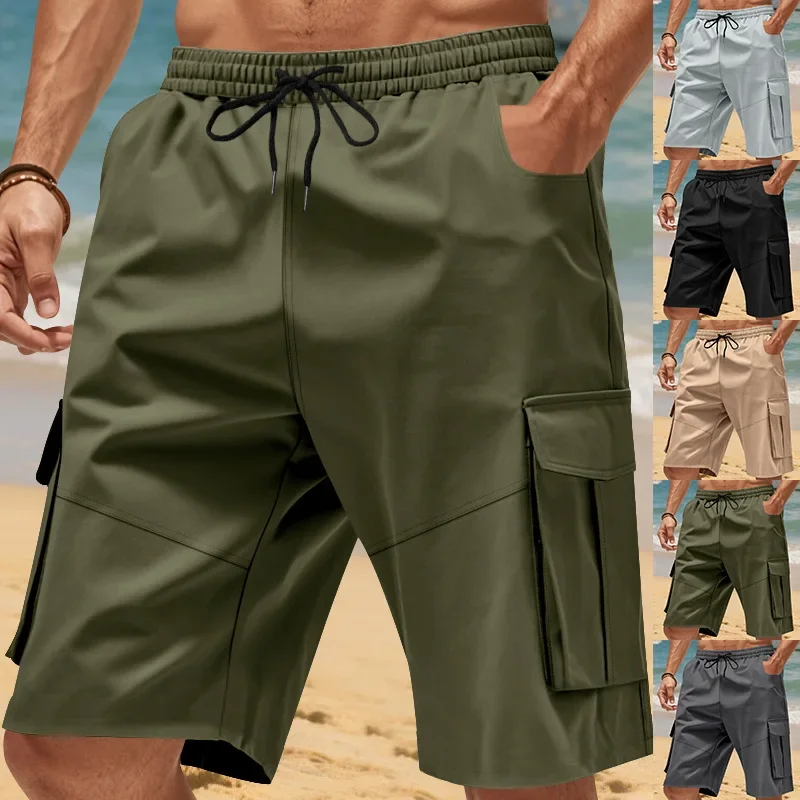 

Loose Men's Sporty Workwear Shorts Summer New Style Multi-Pocket Casual Leisure Shorts for Men Comfortable Breathable Short Pant