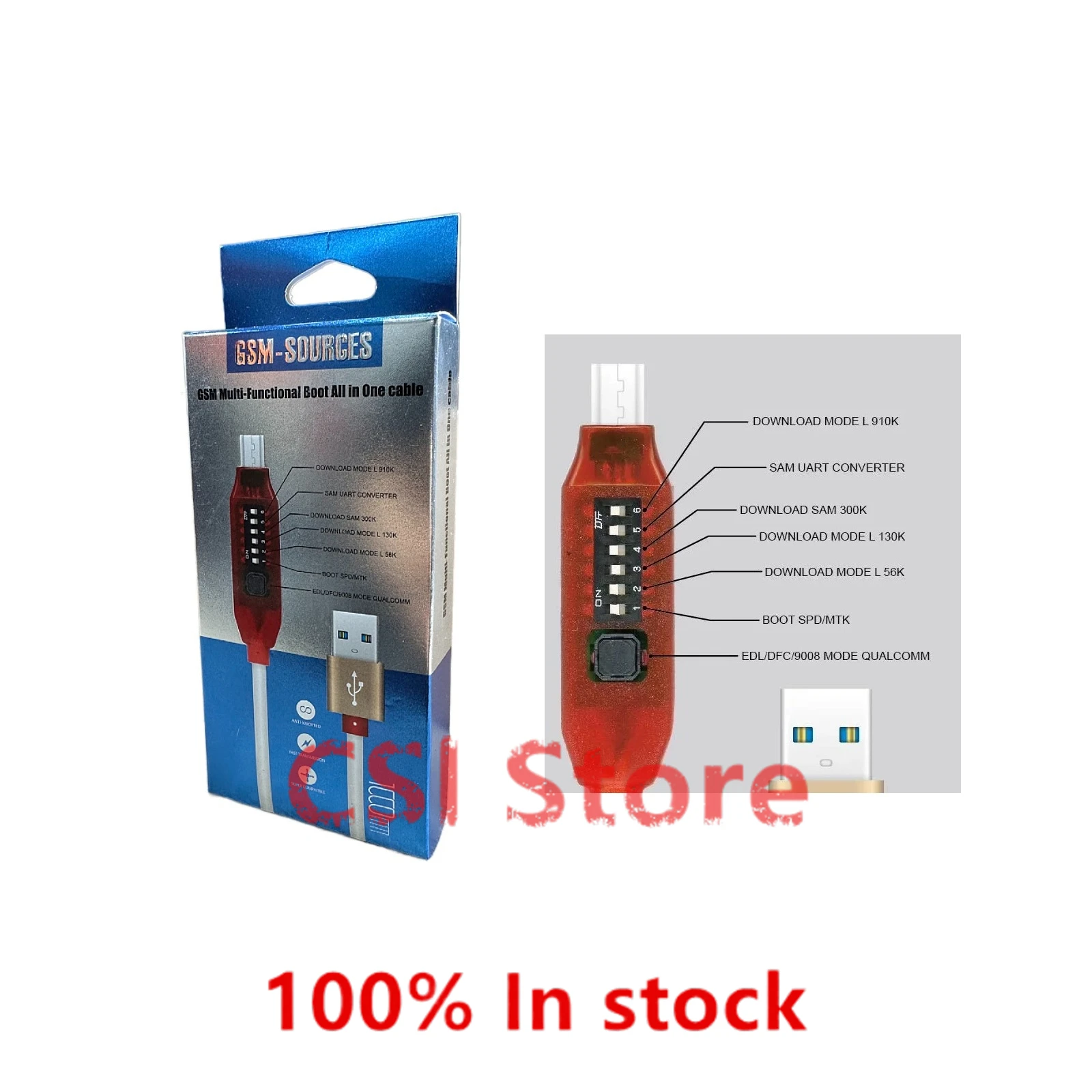 All Boot Cable (EASY SWITCHING) Micro USB RJ45 All in One Multifunction Boot Cable edl cable Umf Cable