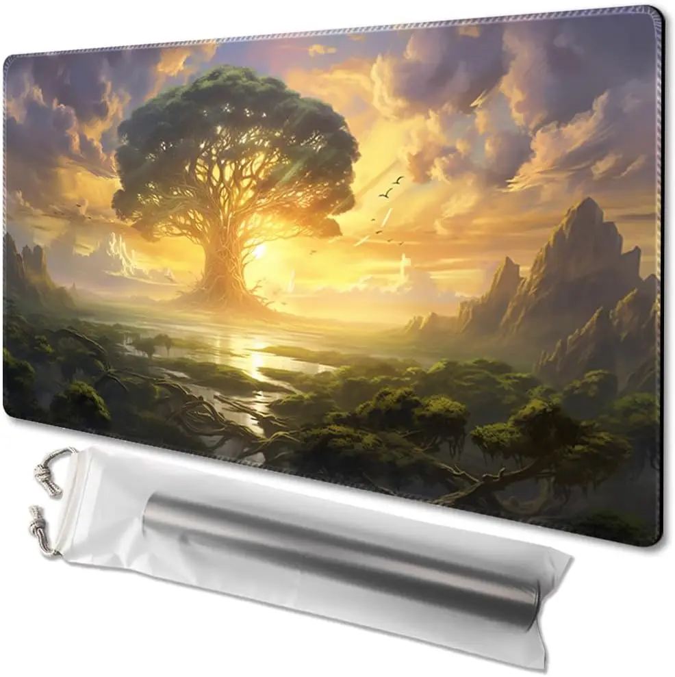 

MTG, tappetino da gioco, dimensioni 61 x 35,6 cm, con retro antiscivolo, ideale per gli appassionati di giochi di carte TCG, tap