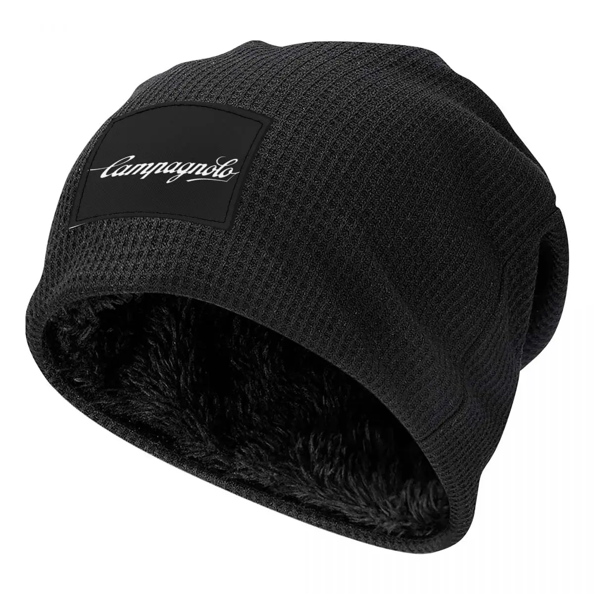 Campagnolo قبعة دافئة مبطنة بالصوف الهيب هوب بونيه قبعة الخريف الشتاء في الهواء الطلق قبعات صغيرة للرجال النساء الكبار #5