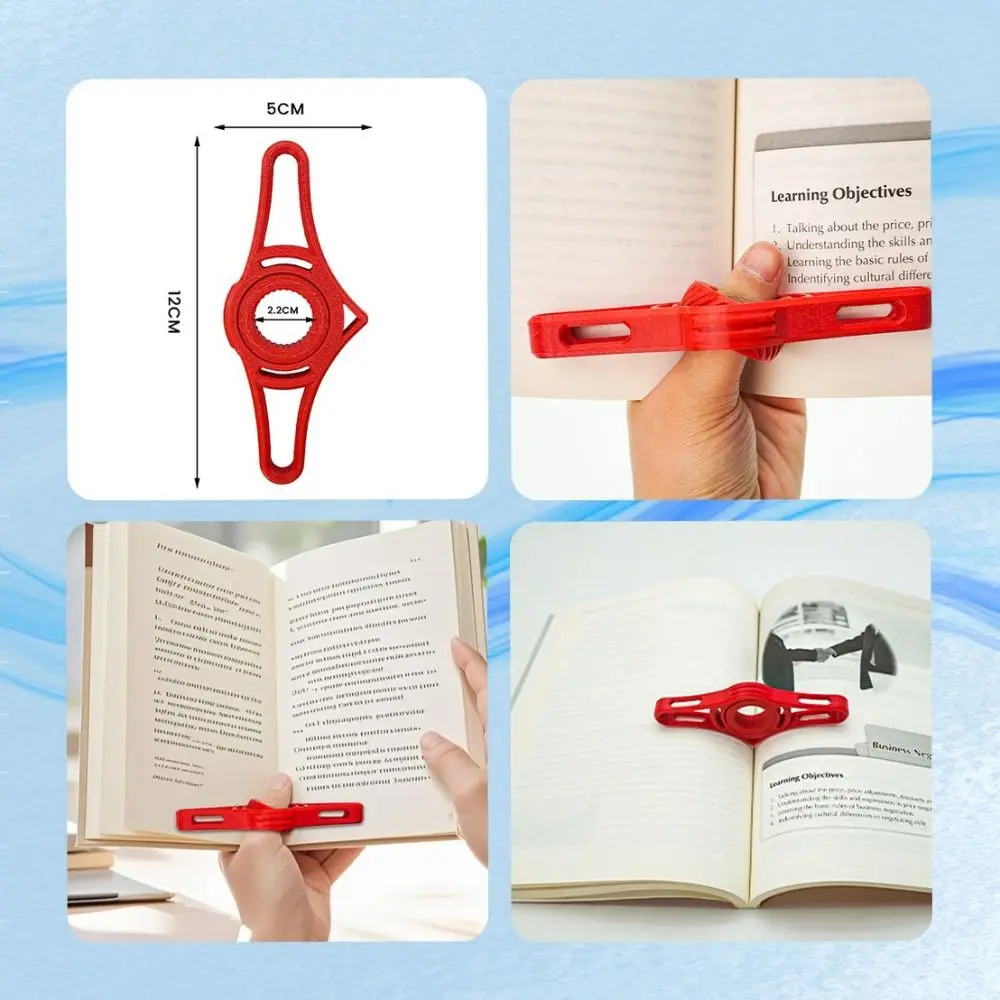 New Plastic Thumb Book Holder Spreader Marking Sign Reading Bookmark Pages Guide Convenient Book Page Holder Student Use