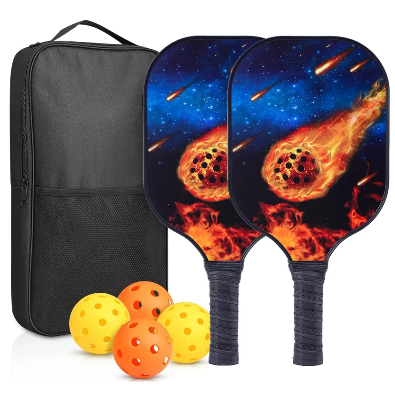 lightweight-fiberglass-pickleball-paddle-set-anti-slip-handle-sport-racket-for-adult-players-05