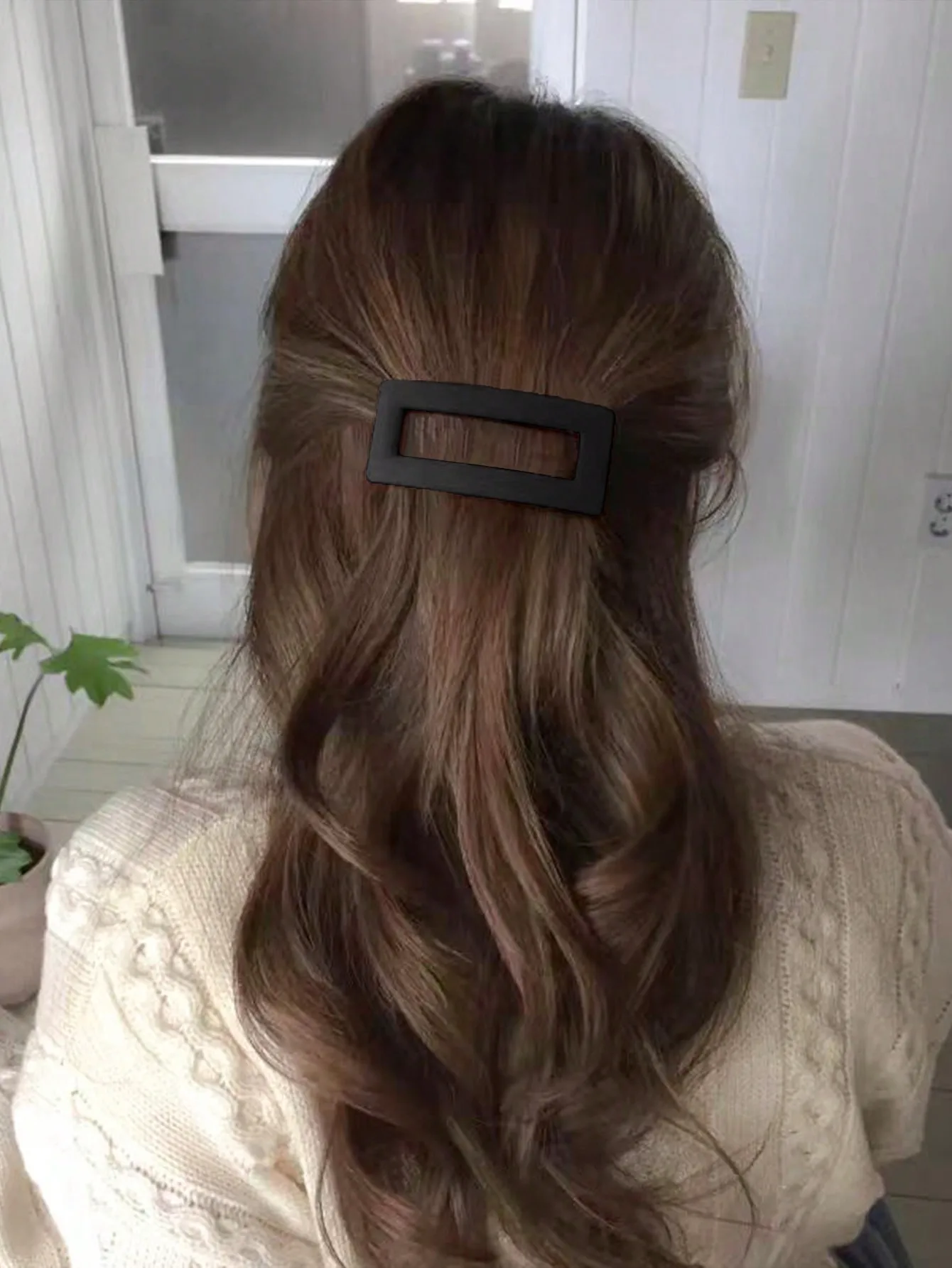 Französische Haarspange für Damen und Mädchen, Karamell, automatischer Verschluss, starker Halt, rutschfest, langlebig, Styling-Haar-Accessoires, Haarnadeln – Detail 5