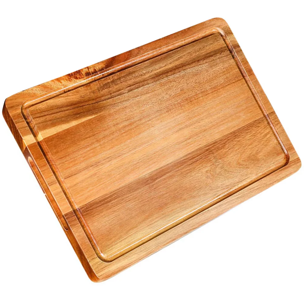 

Thick Wooden Cutting Board for Kitchen Chopping Block Suitable for Meal Prep and Cooking