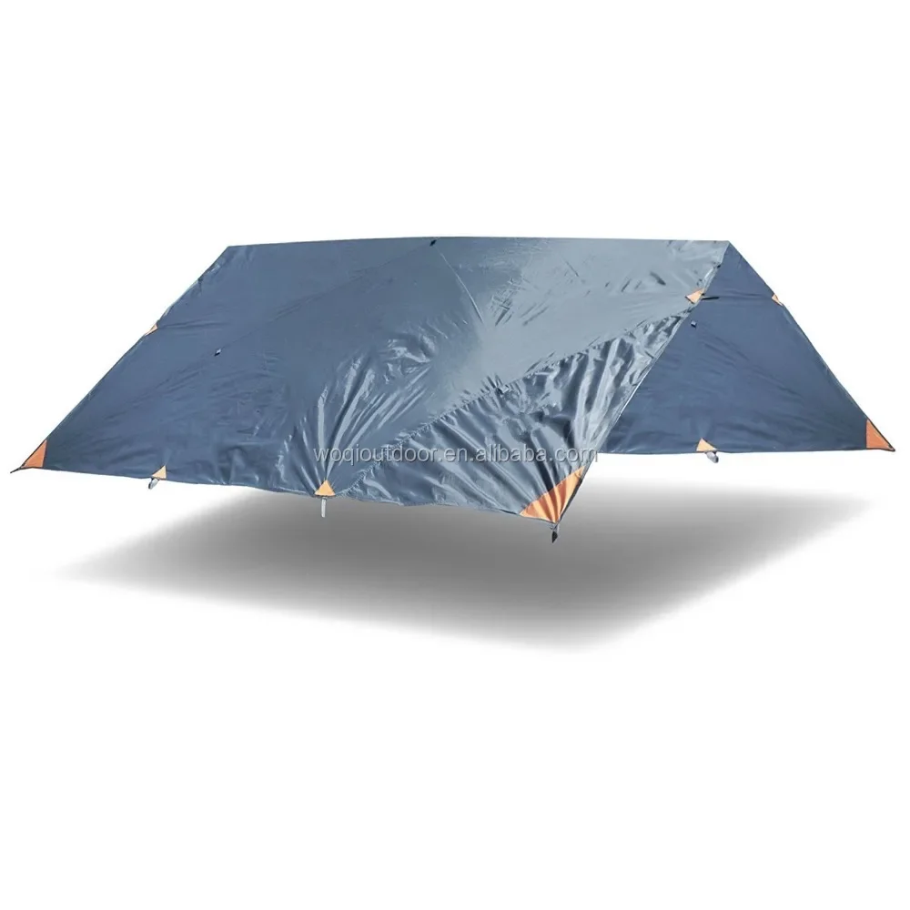 

Outdoor Camping Waterproof Nylon Polyester Ripstop Coated PU Rain Fly Hammock Tent Tarp Shelter For Camping