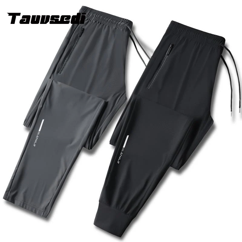 

2023 8XL New Summer Men Pants Joggers Sweatpants Fitness Casual Quick Dry Pant Men Breathable Elastic Waist Spring Trousers Male