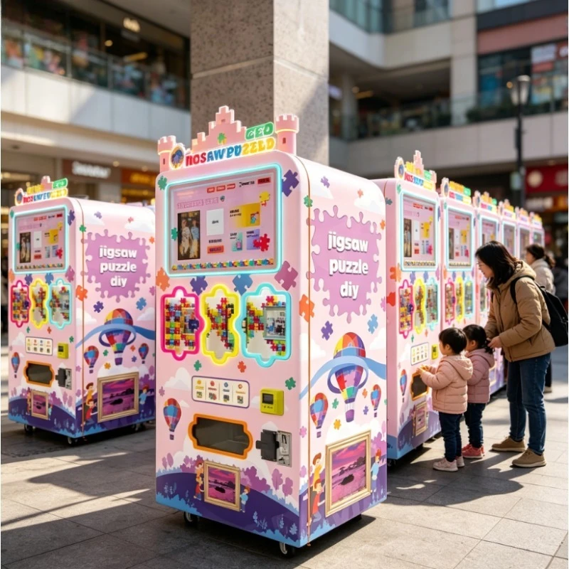 Customized Commercial Smart Fully Automatic Custom Designed Jigsaw Puzzle Vending & Printing Machine for Wholesale Retail